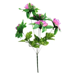 Картинка Букет искусственных роз на 5 голов 53см 244-343