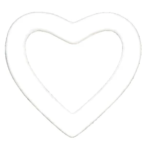 Картинка Сердце пенопласт круглое 135x125мм