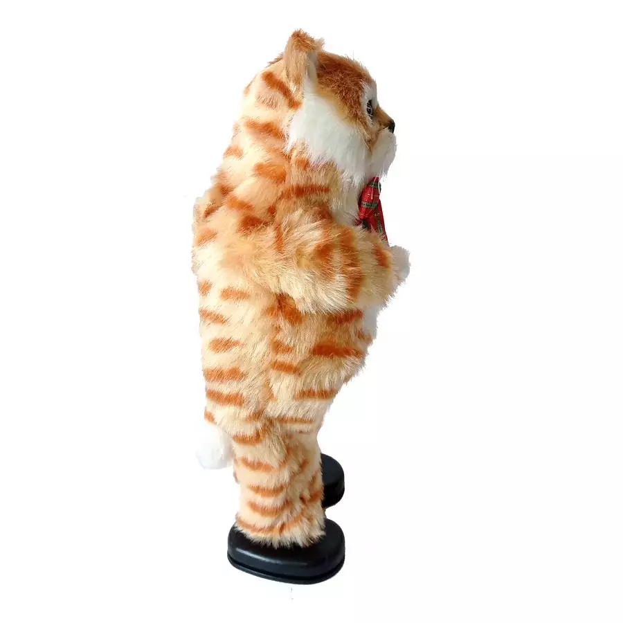 Фотография Мягкая игрушка поющий кот поёт песню и танцует ОРАНЖ 28см