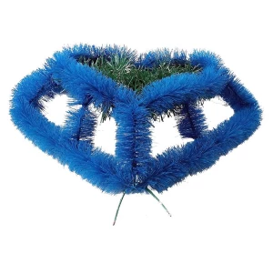 . Продаётся Фон ритуальный BLUE Сердце 2-яруса к16-р70-ц54-лк48 63см