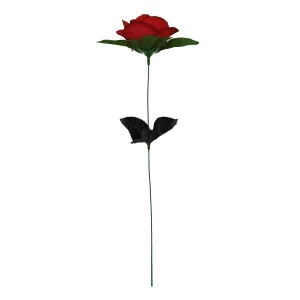 Фотография Искусственная роза бархатная 35см 459-712