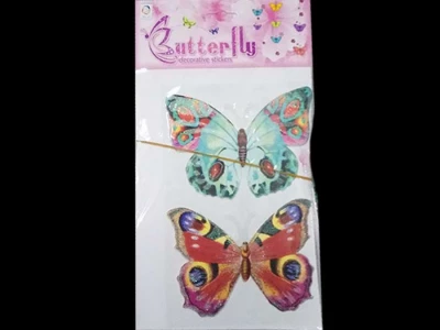 Картинка Наклейки на стену Бабочки 2шт