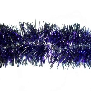 Купить в Санкт-Петербурге Мишура фиолетовая с серебр. концами 8см 150см