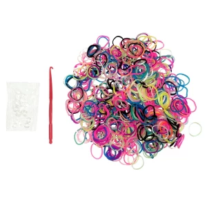 Картинка Резинки для плет. Neon Mix 550-600 шт + крючок + 8 клипс