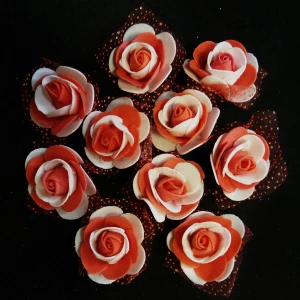 Купить в Архангельске Латекс цветы 6см с органзой прямые (оптом - 10 штук)