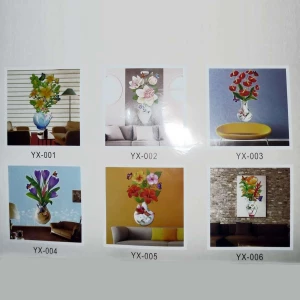 Покупаем с доставкой до в Москве Наклейка на стену Ваза с цветами YX-001 - YX-012