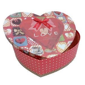 Купить Коробка в форме сердца Бантик Love 40x33см