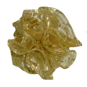 Приобретаем по Норильску Мешочек из органзы Golden с позолотой 4163 D-25см (собранный 8см)