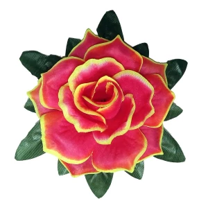 Купить  Головка розы Абелина с листом 5сл 18см 1-1-2 445АБВ-л072-198-191-172 1/20