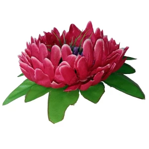Купить  Головка хризантемы Парсам с листом 6сл 18,5см 442-л081-177-170(240)-172-162 1/30