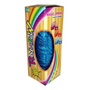 Фото Игрушка пружинка слинки синяя "Rainbow magic spring"