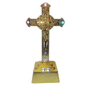 Приобретаем по Норильску Сувенир Иисус крест с подсветкой 2780 23см