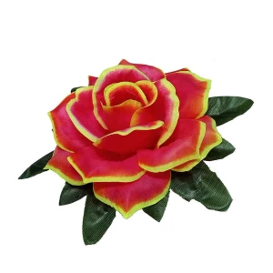 Фотография Головка розы Абелина с листом 5сл 18см 1-1-2 445АБВ-л072-198-191-172 1/20