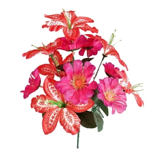 Покупаем с доставкой до Норильска Цветочная композиция герберы с лилиями 12 голов (6+6) 38см 094-535+576