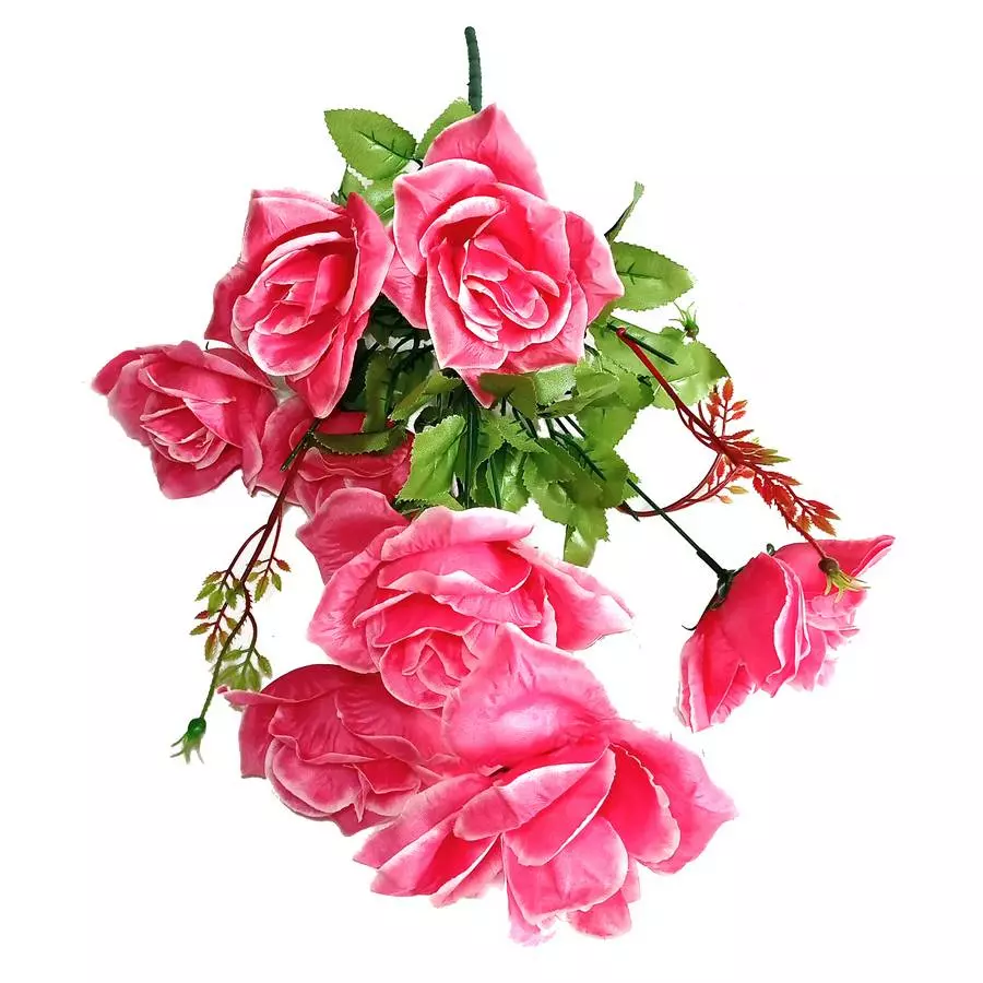 Букет с розами на 8 голов 60см 223-528 фото 2
