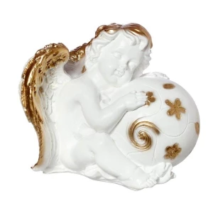 Фотка Сувенир Ангел с шаром, золото