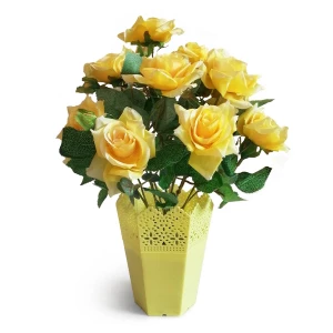 Купить в Москве Букет искусственных роз в горшке 620 35см