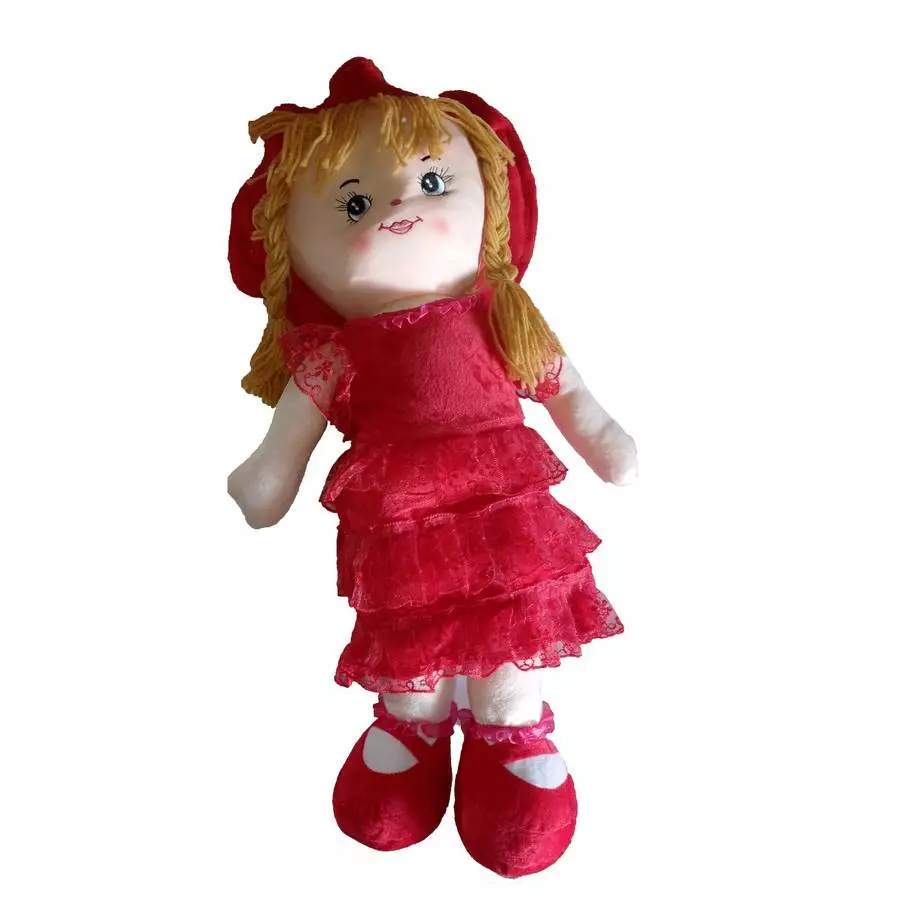 Мягкая игрушка Девочка в платье большая 65см фото 6