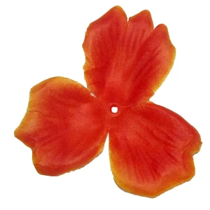 Фотография Заг-ка для розы YZ-72 оранжевой с жёлт.кантом 3-кон. мал. 9,4см 2525шт/кг