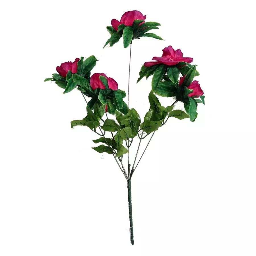 Фотография Букет искусственных роз на 5 голов 53см 244-343
