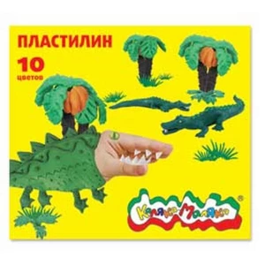 Покупаем по Великим Лукам Пластилин "Каляка-Маляка" ("Фарм") 10 Цв. 150Г. ПКМ10