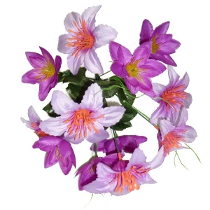 Купить в Йошкар-Оле Букет георгинов с лилиями 12 голов (2 вида 6+6) 38см 080-315+464