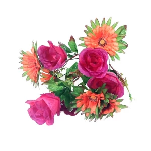 Купить в Санкт-Петербурге Букет георгины с розами 11 голов (5+6) 216-650+626 49см
