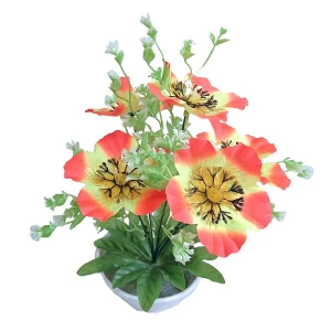 Фотка Цветы в горшке Полевые цветы с маками