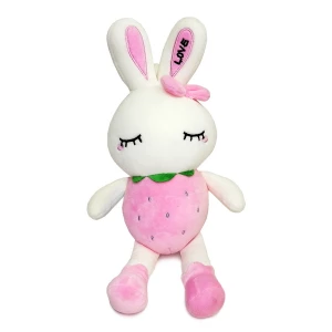 Картинка Мягкая игр. Зайка Клубника "Love" 35см
