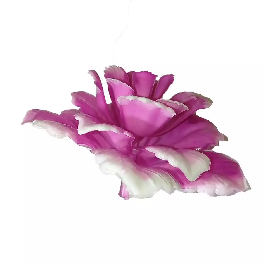 Фотография Головка розы Алабаш (пластиковая) фиолет. 5сл 7,5см (199шт/кг) 1/30