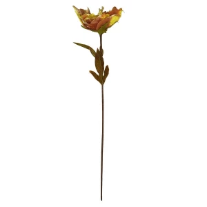 Товар Цветок золотистый на толстой ветке 65см