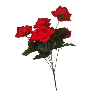 Товар Букет бархатные розы 6 голов 48см 514-757