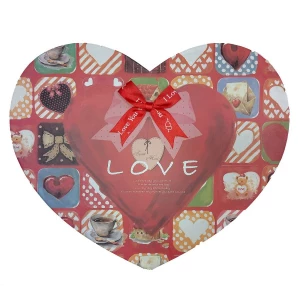 Картинка Коробка в форме сердца Бантик Love 40x33см