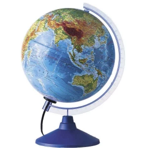 Картинка Глобус Физико-Политический d=210 Мм "Globen" С Подсветкой С Пласт. Подставкой Ке012100181