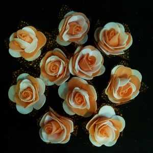 Заказываем в Норильске Латекс цветы 6см с органзой прямые (оптом - 10 штук)