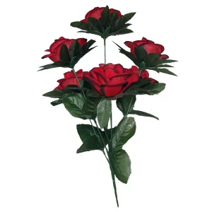 Купить  Букет с розами 6 голов 34см 086-712