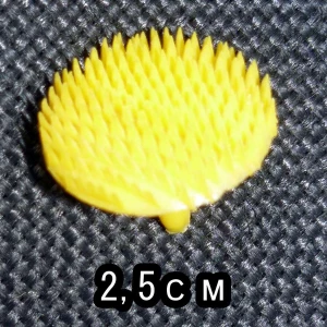 Фото Добавка серединка ёжик жёлтая 2,5см (2200шт - 1000гр)