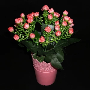 Фото Букет искусственных цветов в горшке 530