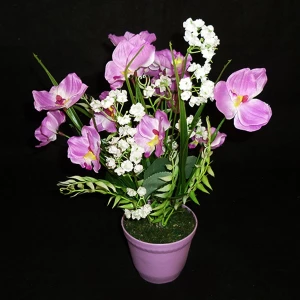Купить  Букет искусственных цветов в горшке 524