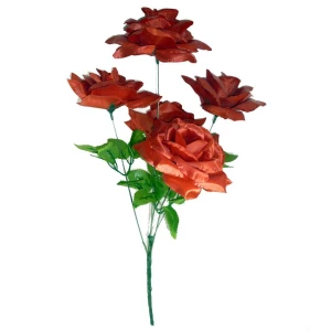 Фото Букет искусственных роз на 5 голов 55см 244-375