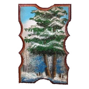 Фотка Картина из камня Зима прямоугольное 11,5x18см