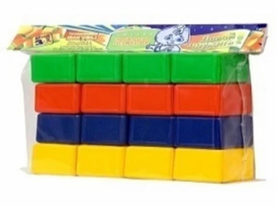Товар Кубики Цветные (16 элементов)  №0330