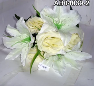 Фотография Букет искусственных роз и лилий 913-03 30см