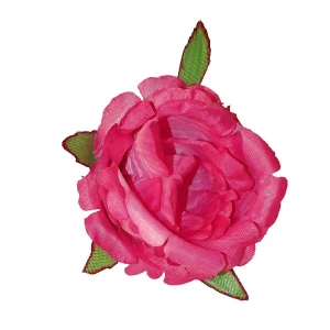Фото Головка розы Изолда с листом 6сл 9см 394-л056-198-191-172-107 1/28