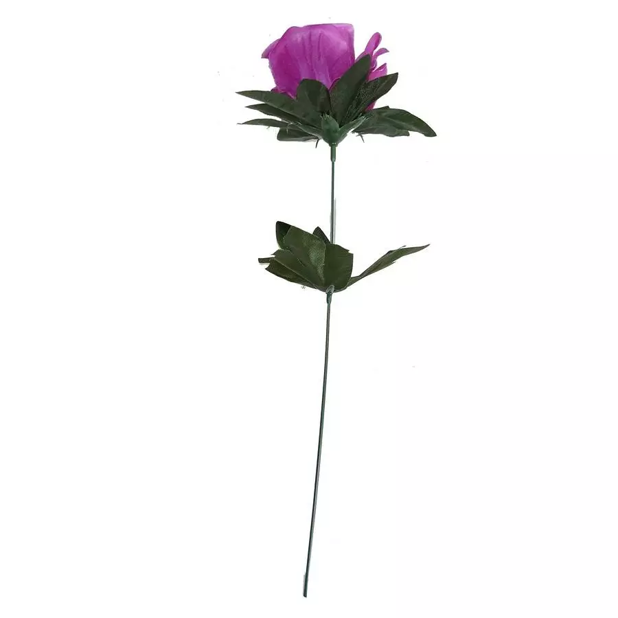 Фотография Искусственная роза на ножке 33см 437-778