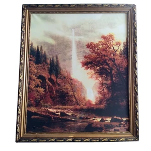 Фотография Картина в раме настенная Осенний водопад 57x67см