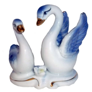 Купить в Йошкар-Оле Сувенир Два лебедя малые с кувшинкой 2799 7см