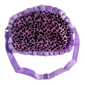Купить Сумка детская Рюша и пайетки "Леопард" фиолетовая