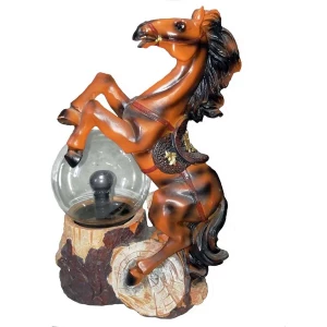 Фотка Сувенир Конь и Плазменный шар с молниями 26см