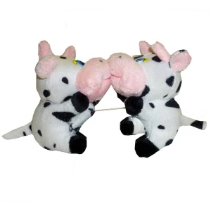 Купить Мягкая игрушка музыкальные поцелуйчики ДВД Большая Пара бык и корова